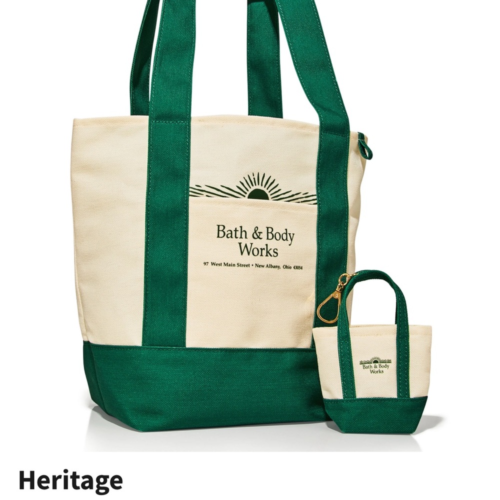 Bath & Bath Works Tote & Mini Tote Bag Charm NWT